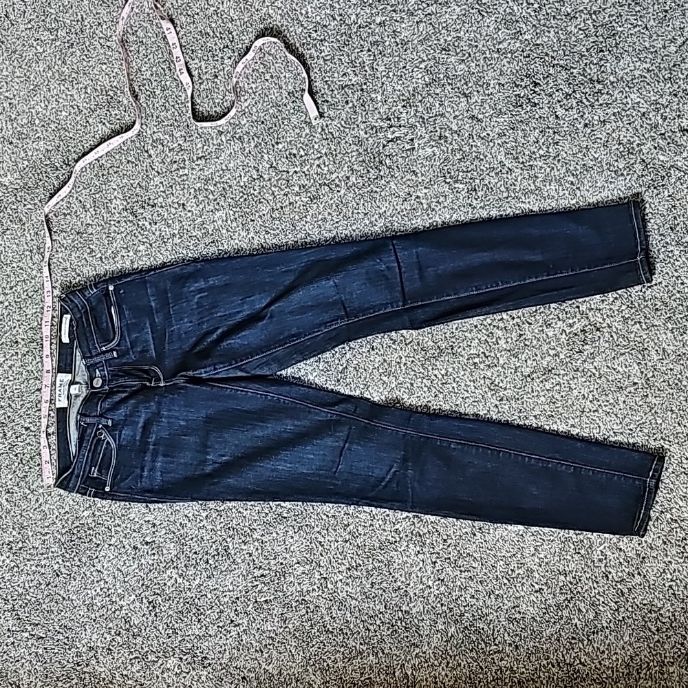 STUNNING FRAME DARK SKINNY LE SKINNY DE JEANNE JEANS - Picture 3 of 13